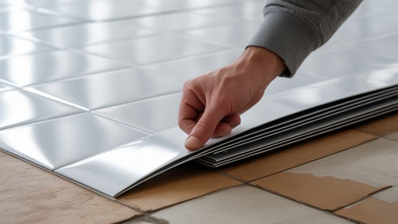 Les étapes clés pour installer des lames PVC clipsables sur un carrelage existant