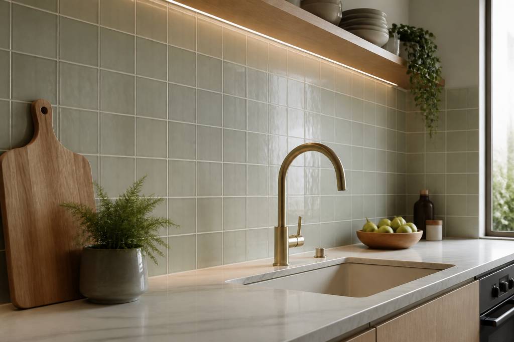 Comment choisir un carrelage mural pour cuisine : critères, formats et effets déco tendances