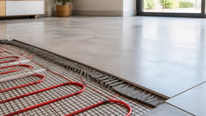 Quelle taille maxi de carrelage choisir pour un plancher chauffant ?